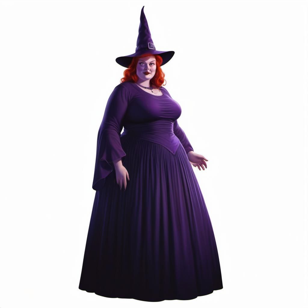 Chiaroscuro Witch Portrait in Art Frahm Style