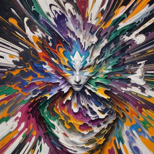 Chaotic Canvas: A Hyperdetailed Mosaic of Color