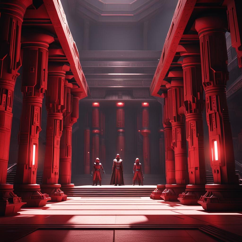 Hyperrealistic HD Star Wars Sith Temple