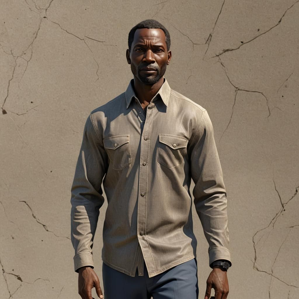 Cartoon of 40 Year Old Man in CGI Style