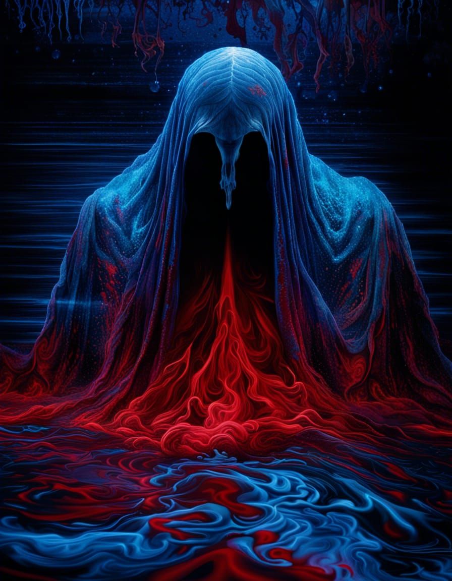 Aetherpunk Spectral Monster in Stygian Blue