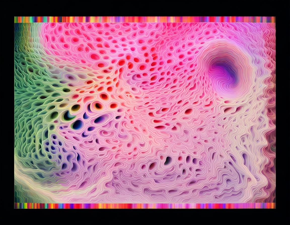 Psychedelic Energy Map: A Glitch in Nature