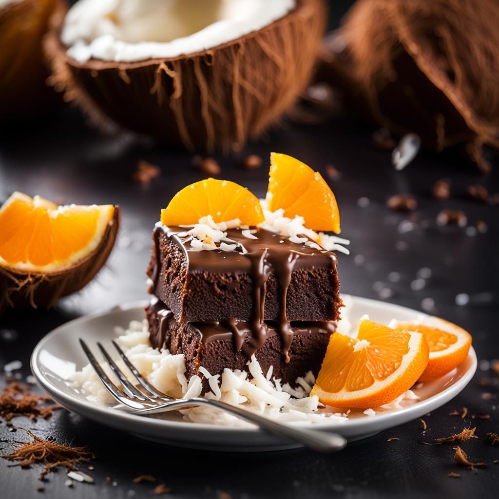 Delicious Chocolate-Coconut Orange Banana Cake: Macro Food P...