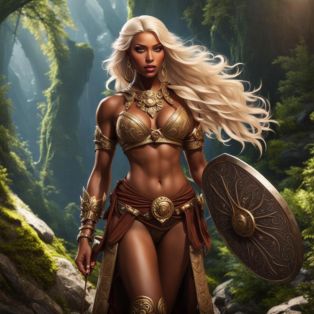 Fantasy Druid Siren: Detailed Digital Art