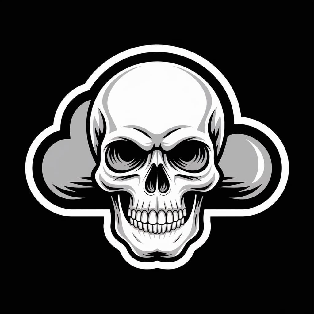 Skull Adrift in Ethereal Vapors