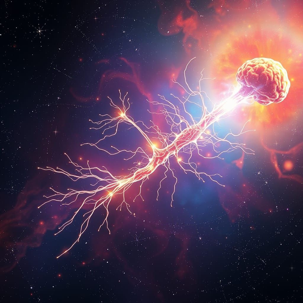 Ethereal Nervous System in a Celestial Nebula