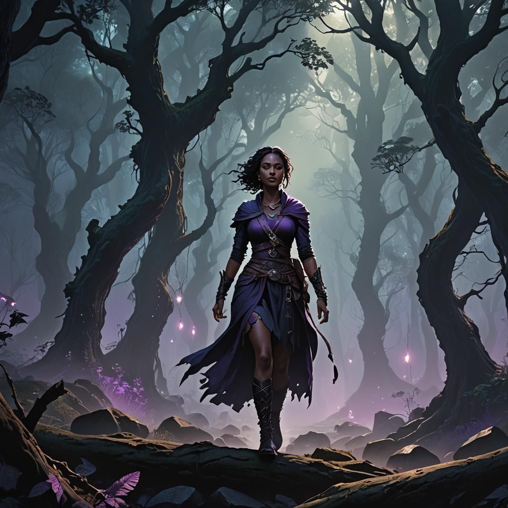 Ethereal Forest: Dark Fantasy Concept Art