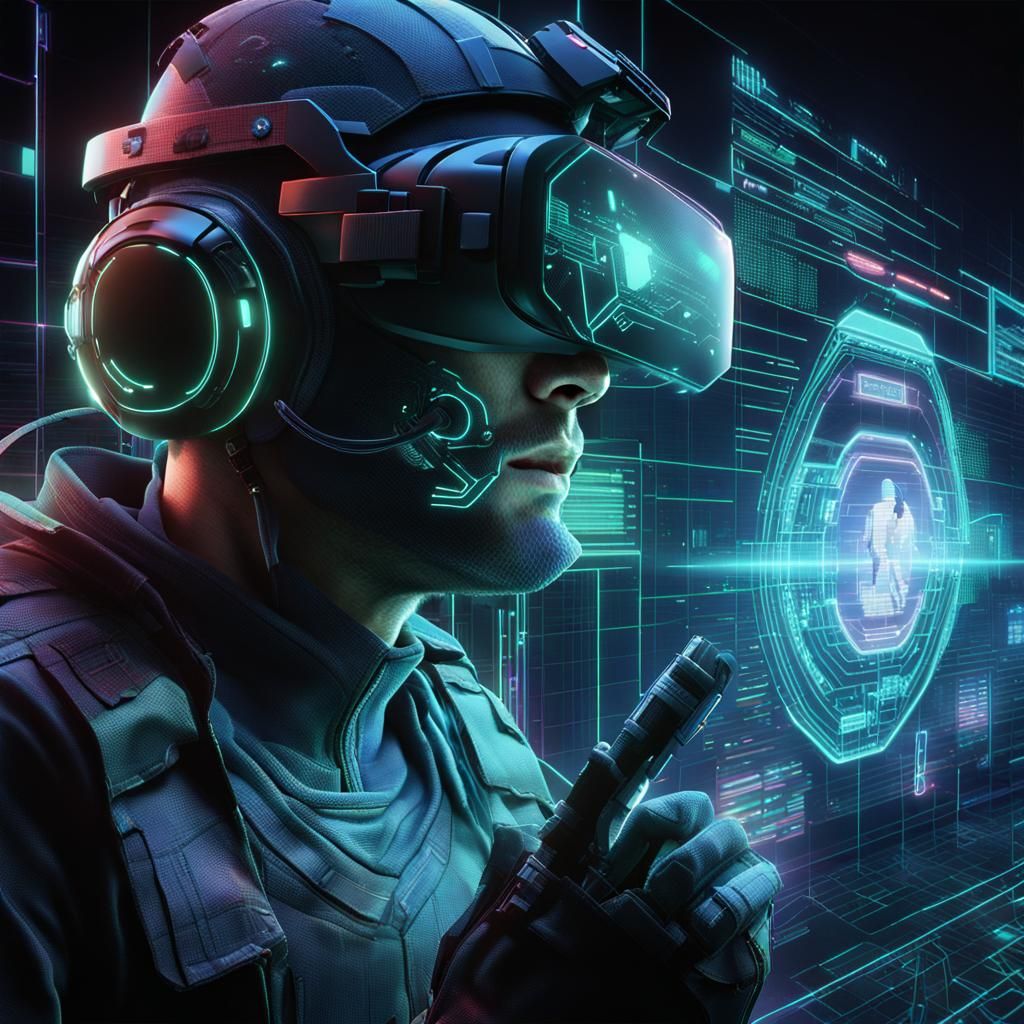 Gerome - Cyber Combat Hacker 2045 (Version A), by Lord Elboron