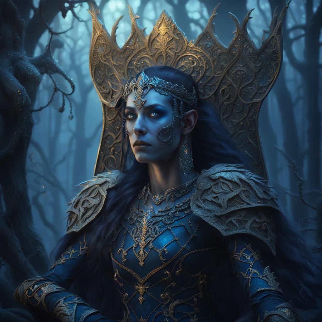Orc Noble Lady in Mystical Forest