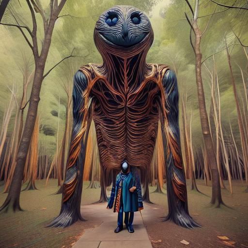 Surreal Potato Scream in Psychedelic Noir Style