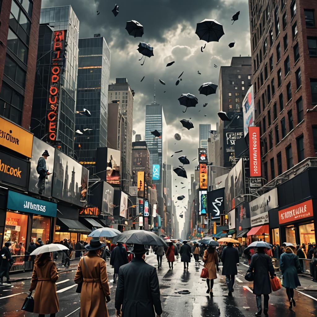 Windy Day in New York: Photorealistic 3D Rendering