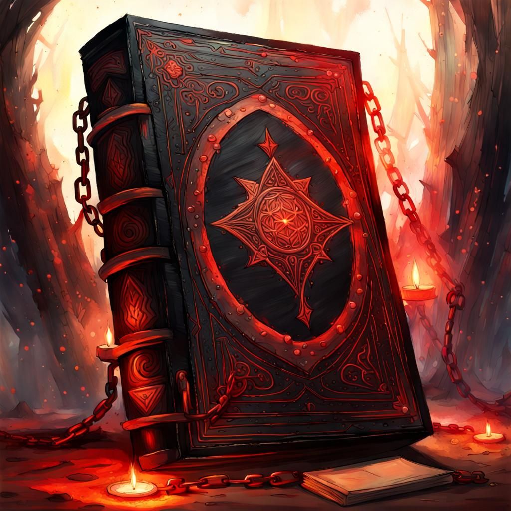 Red Glow Grimoire Speedpaint Masterpiece