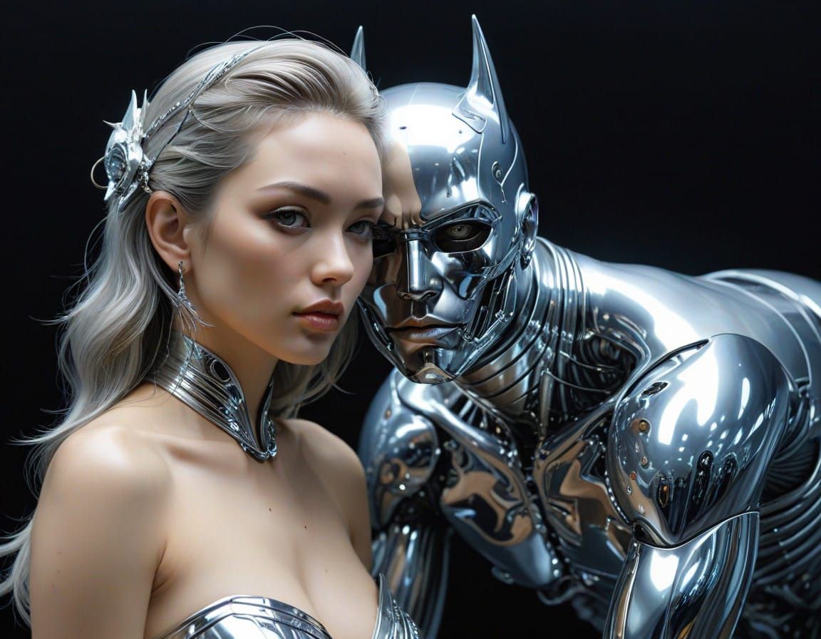 Surreal Cyberpunk Creatures Unite in Sympathy