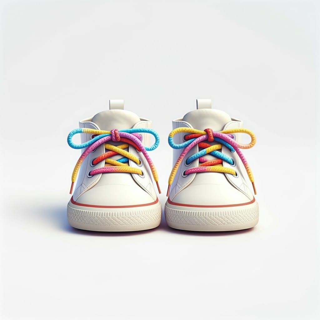Colorful Toddler Shoes in Kawaii Fantasy Style