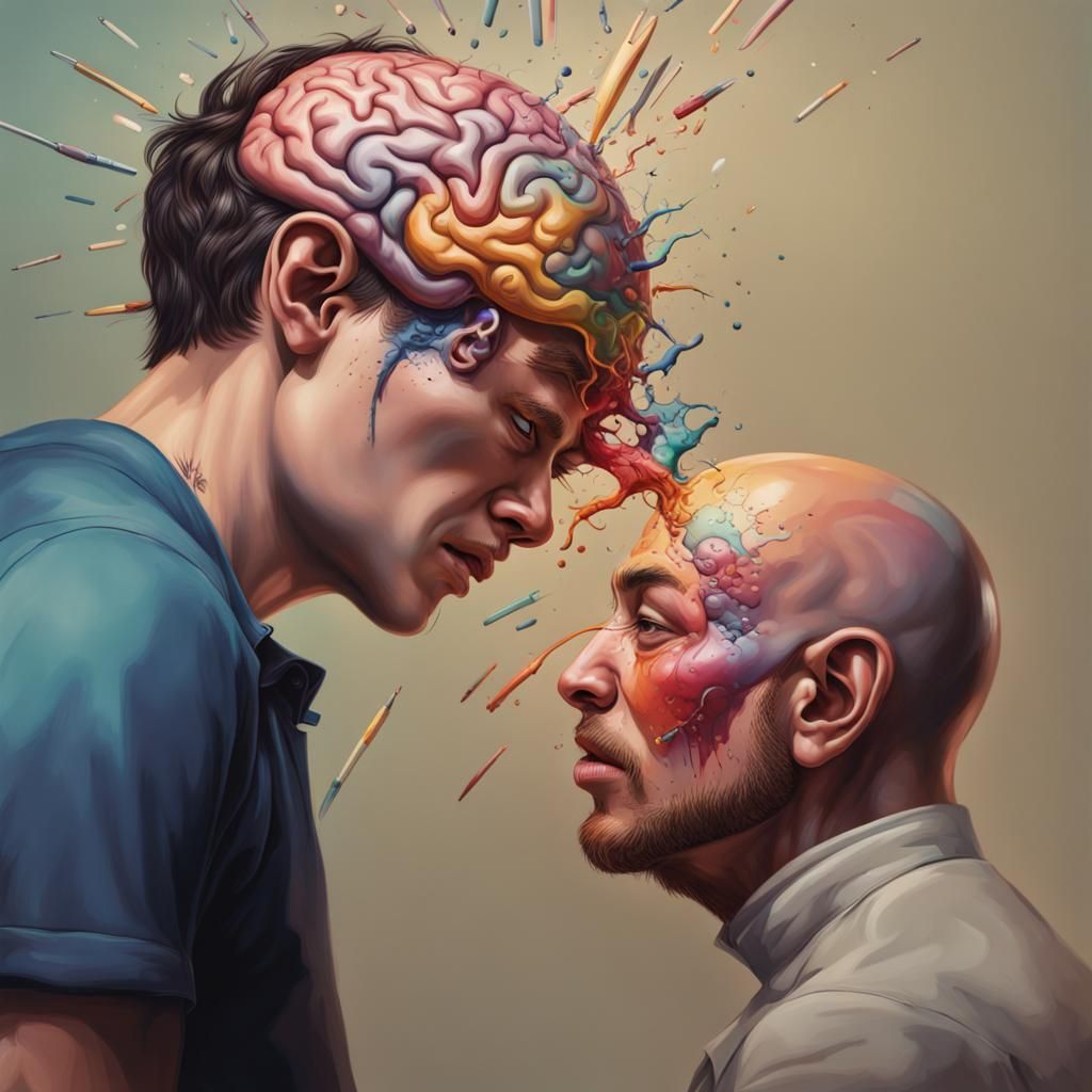 Hyperrealistic Brain Filling Concept Art