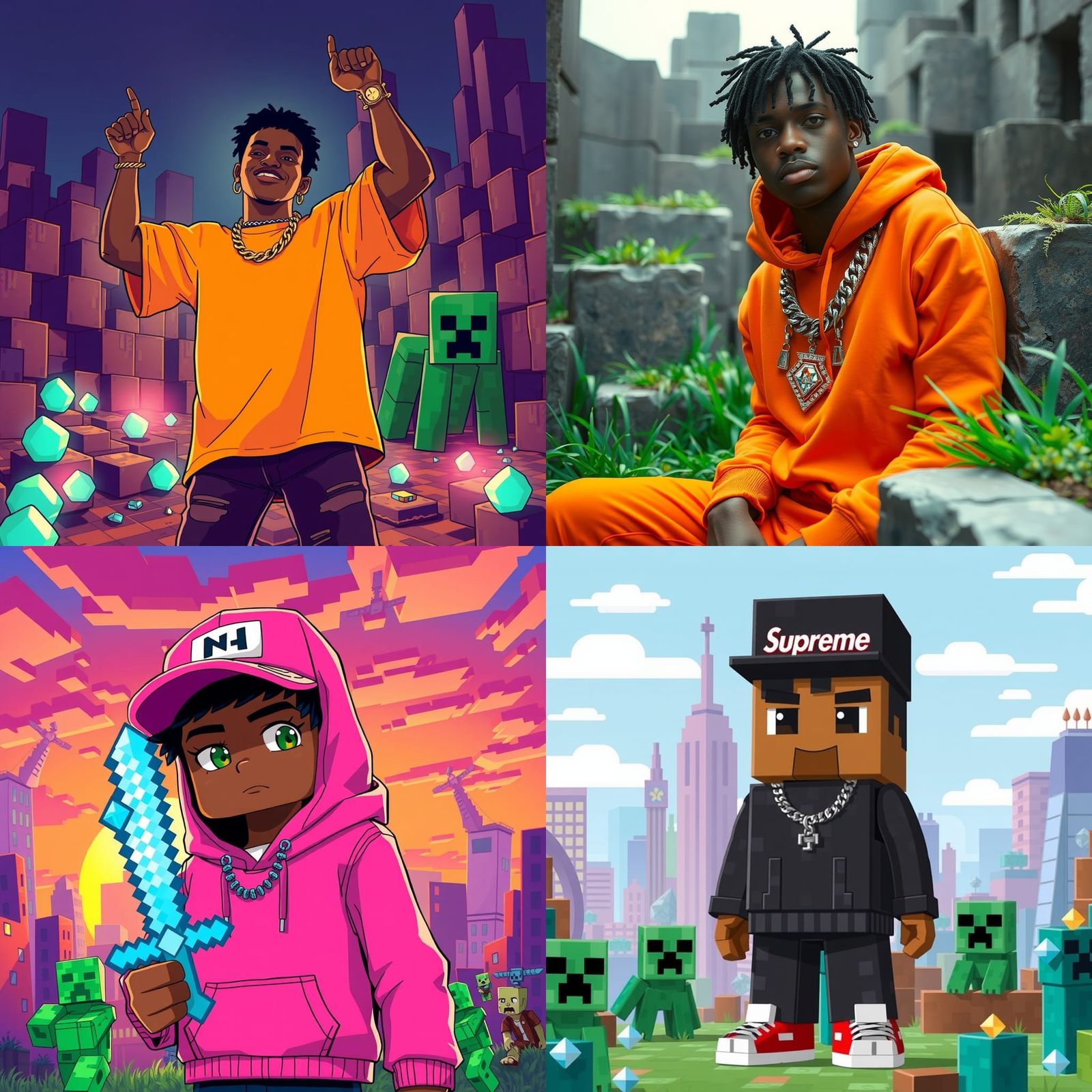 Playboi Carti in Minecraft Style