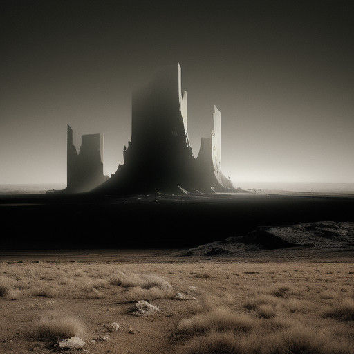 Surrealistic UFO Dominates Barren Landscape in Eerie Cinemat...