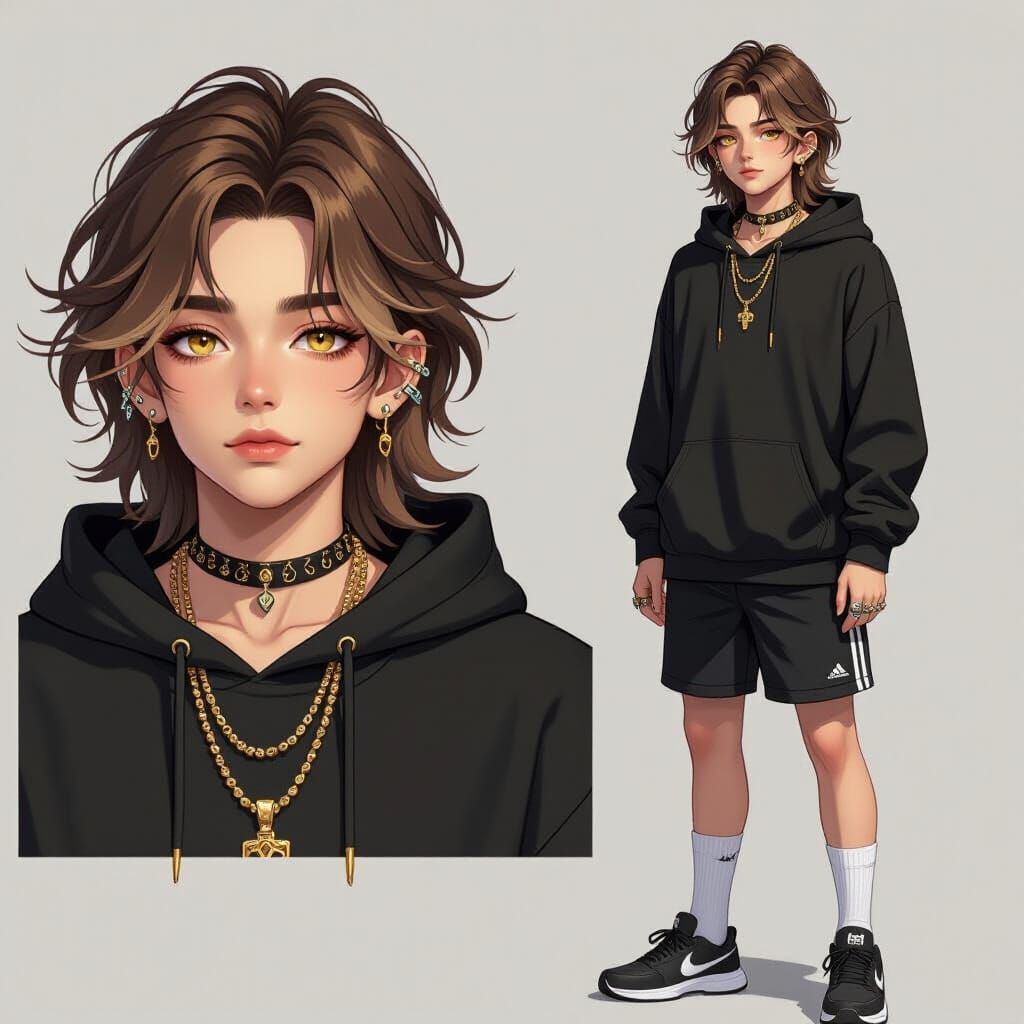 Transgender Boy Portrait in Concept Art Style