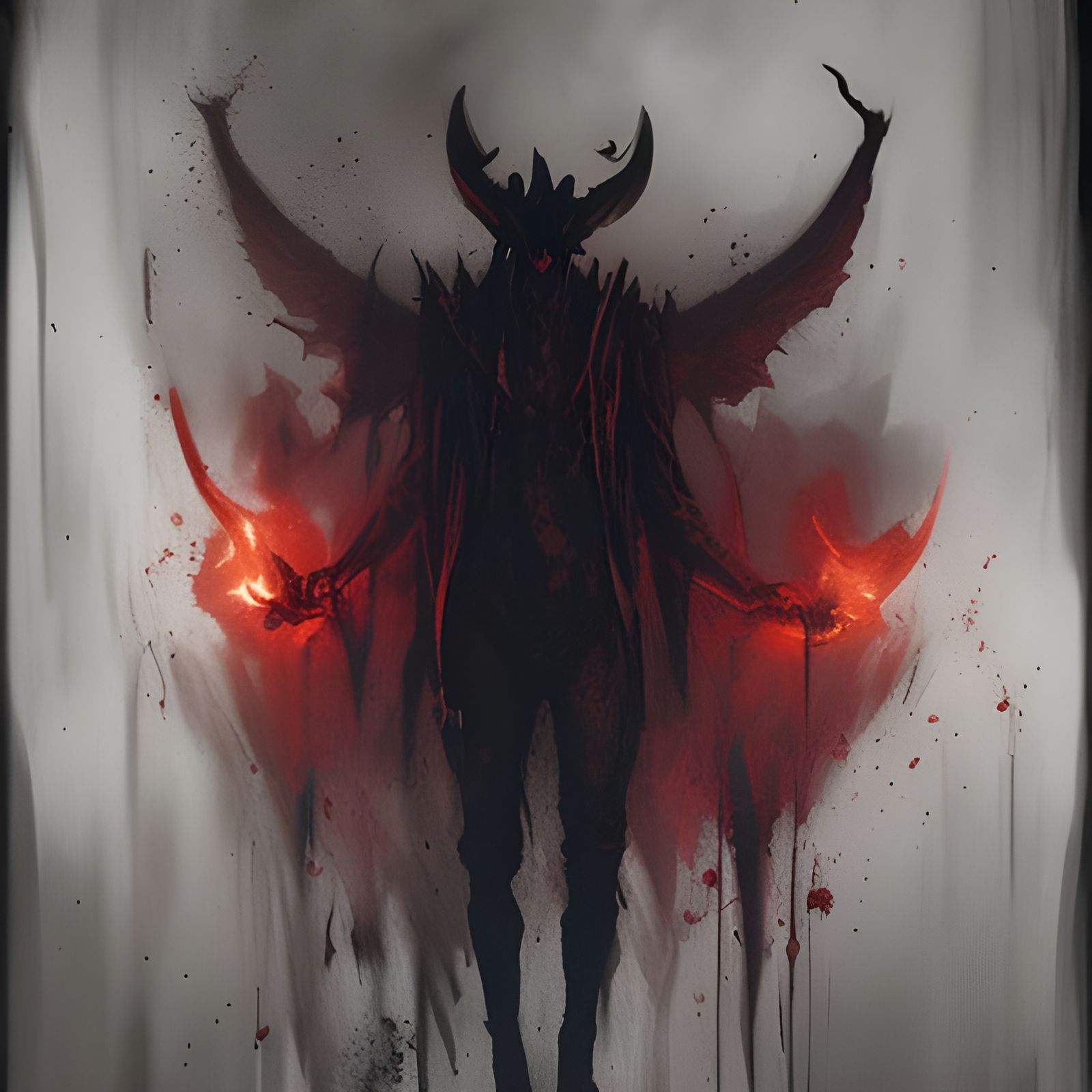 Sinister Devil Worship Scene in Dark Fantasy Style