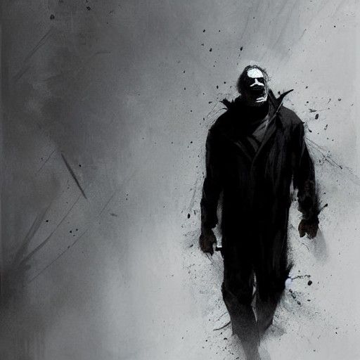 Sinister Michael Myers Portrait by Greg Rutkowski