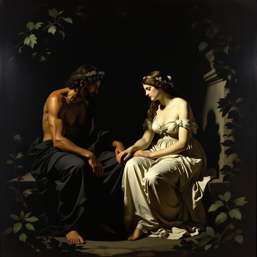 Orpheus and Eurydice in the Underworld, Baroque Style