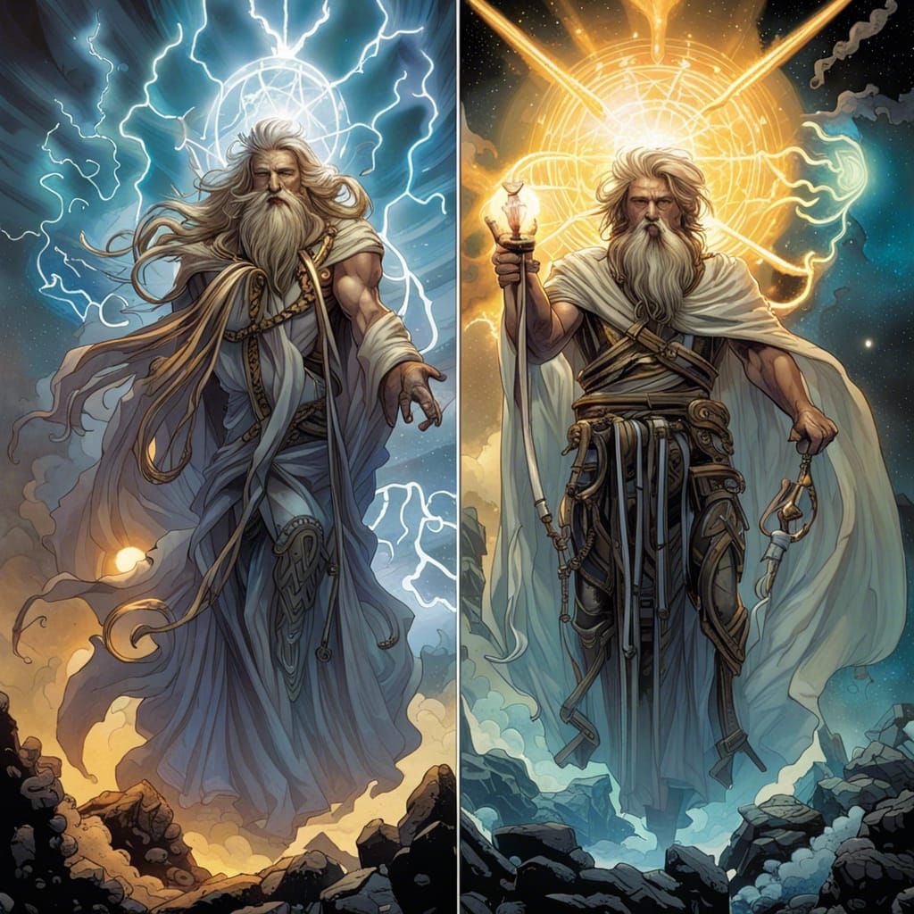 Lumos and Umbris: Primordial Deities in Comic Art
