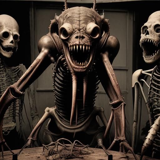 Vicious Undead Monsters in Derelict Laboratory