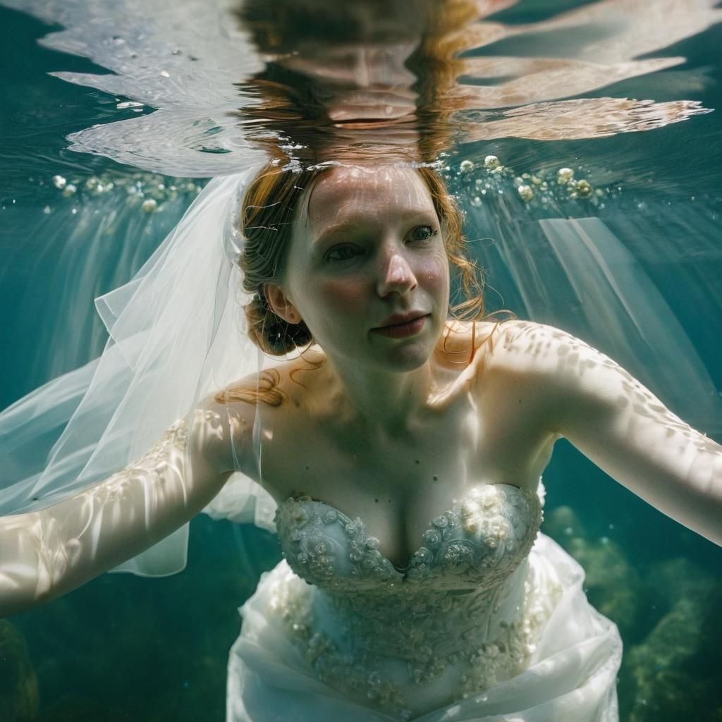 Underwater Wedding in Alyssa Monks Style
