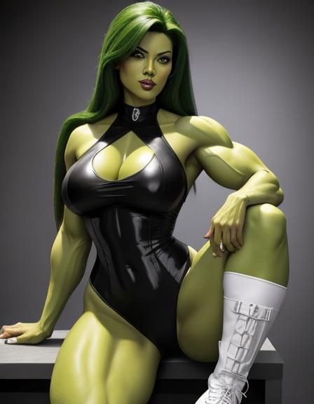 She-Hulk in black.