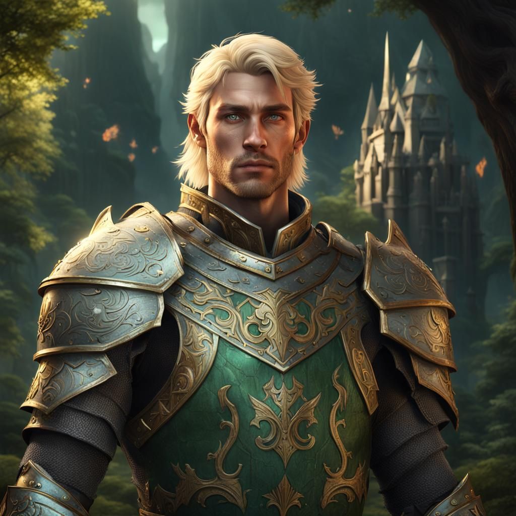 Half-Elf Paladin in Shining Armor