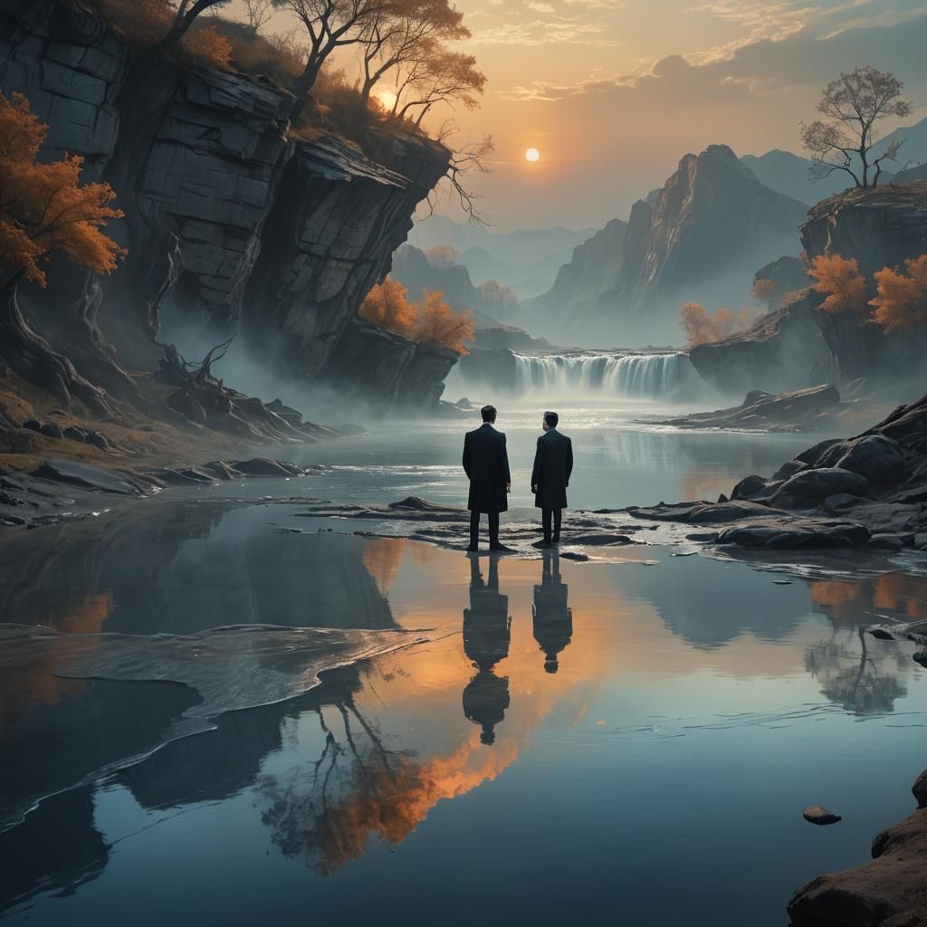 Men in Black at River Styx: Digital Matte Painting