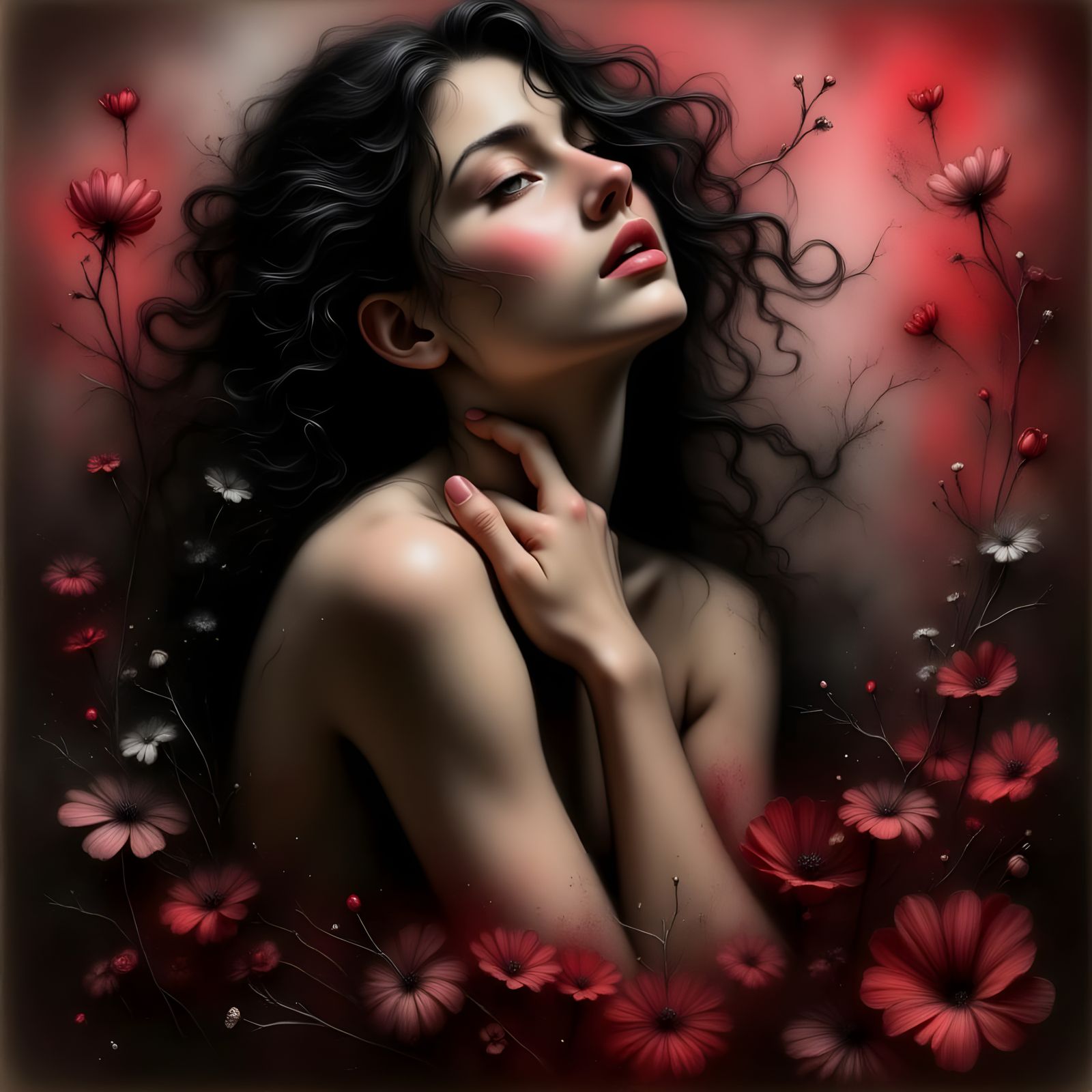 Innocent and exotic woman