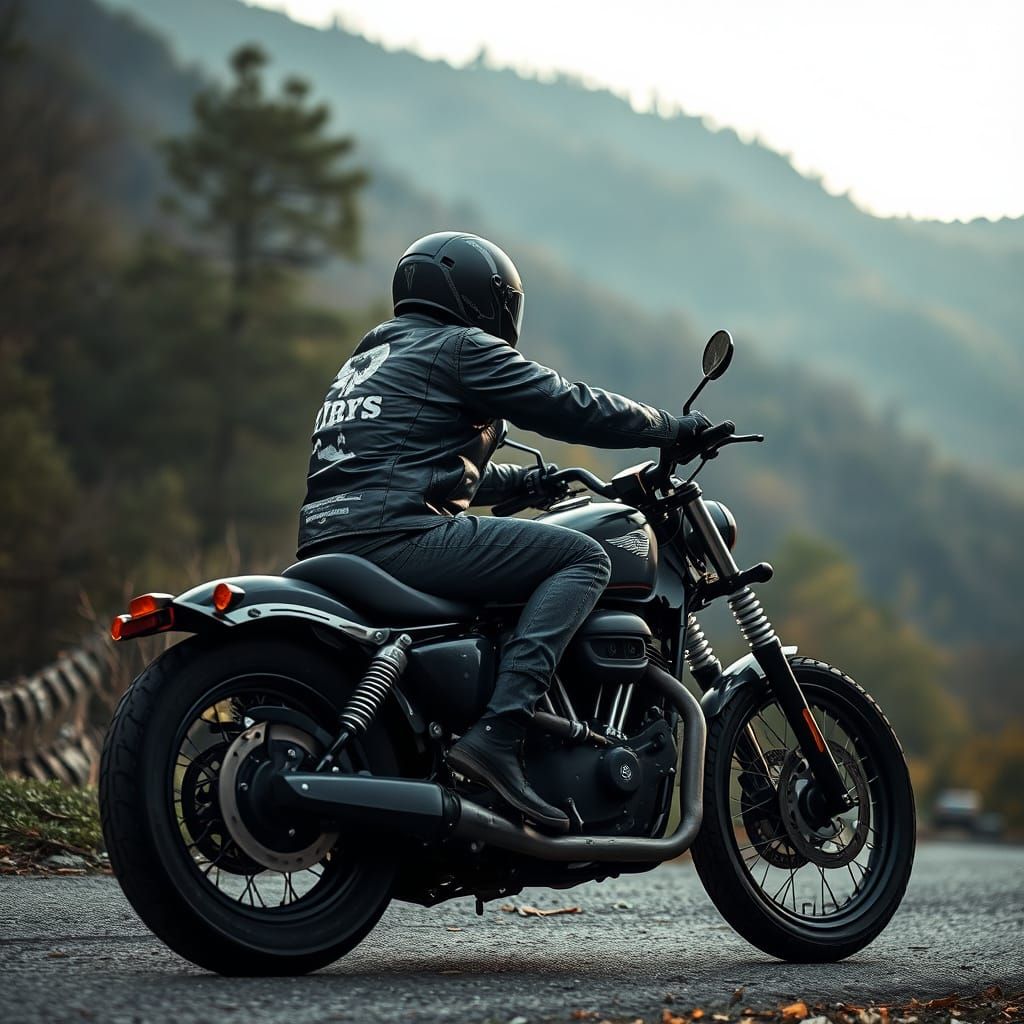 Rugged West Virginia Bobber Motorcycle Ride