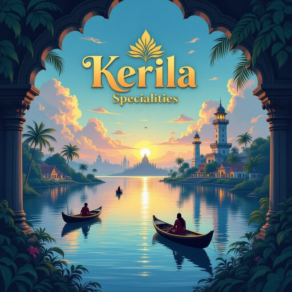 Kerala Specialities Splash Screen: Fantastical Matte Paintin...