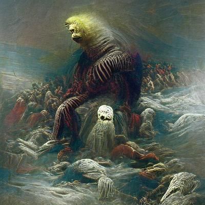 Trump 2024 in Horror Art Style