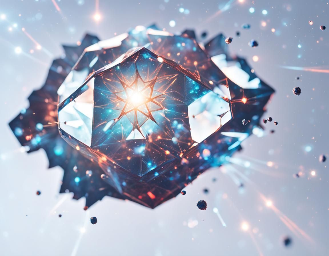 Supernova Explosion Encased in Crystal