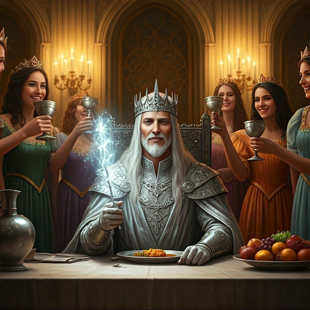 Regal Silver King in Opulent Banquet Hall