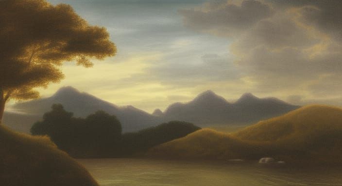 Dreamlike Mythical Landscape