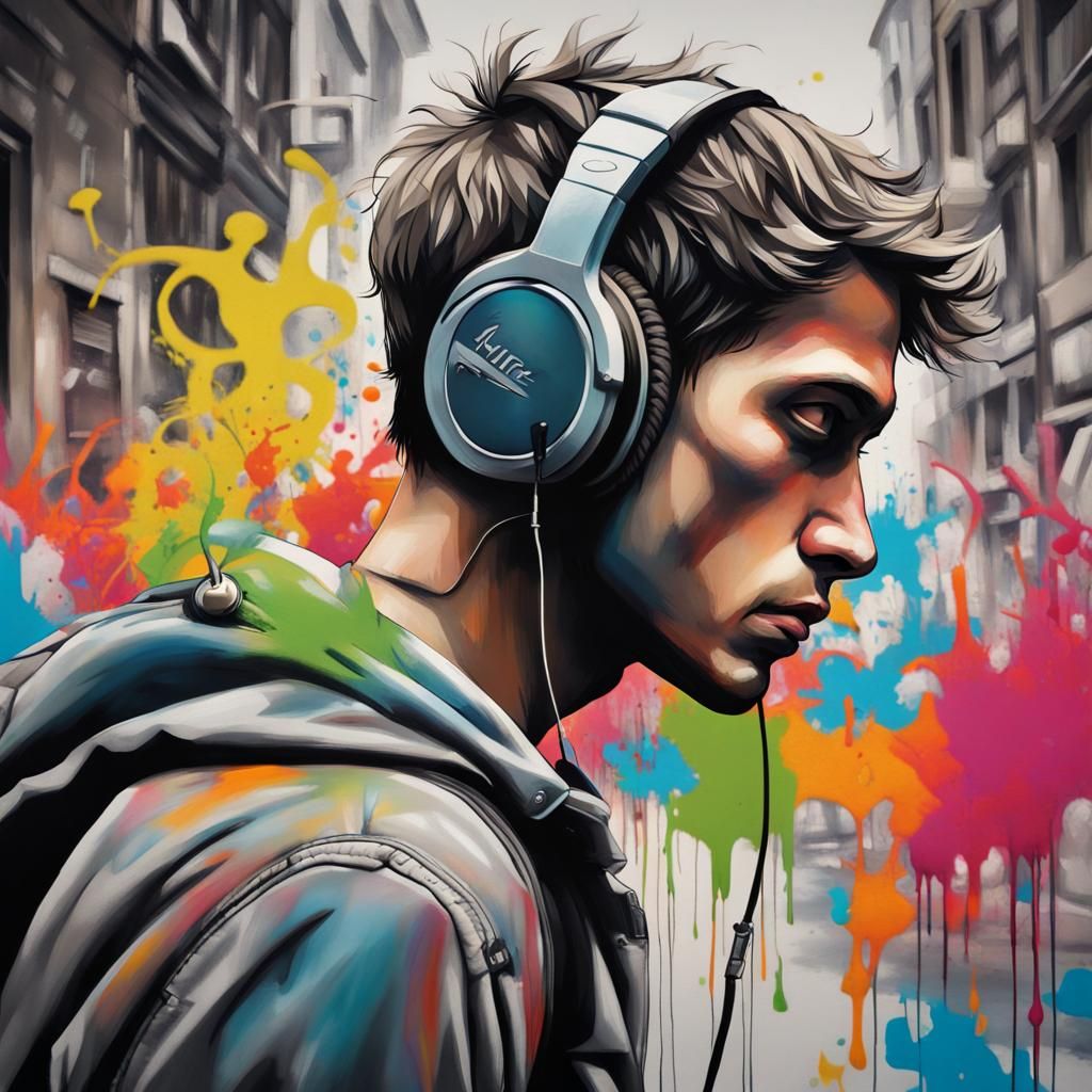 Lonely Man's Graffiti Art Music Walk