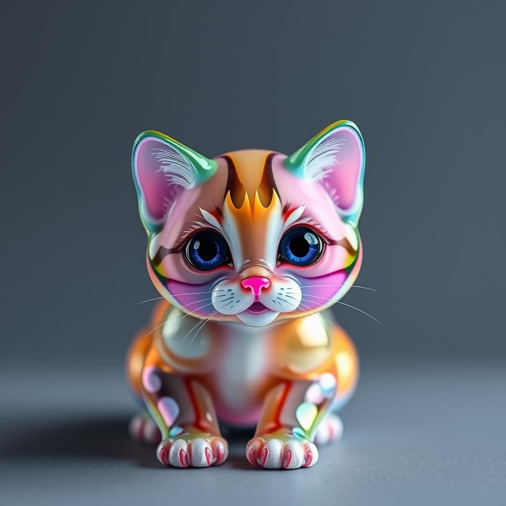 Bubble Kitten: An AI Generated Image