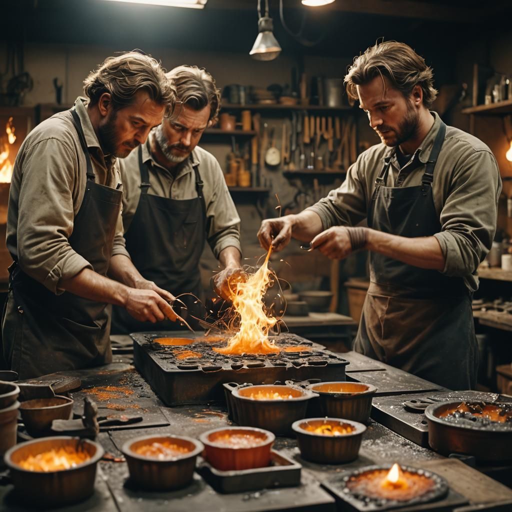 Arachnid Men's Candlelit Workshop: A Cinematic Still