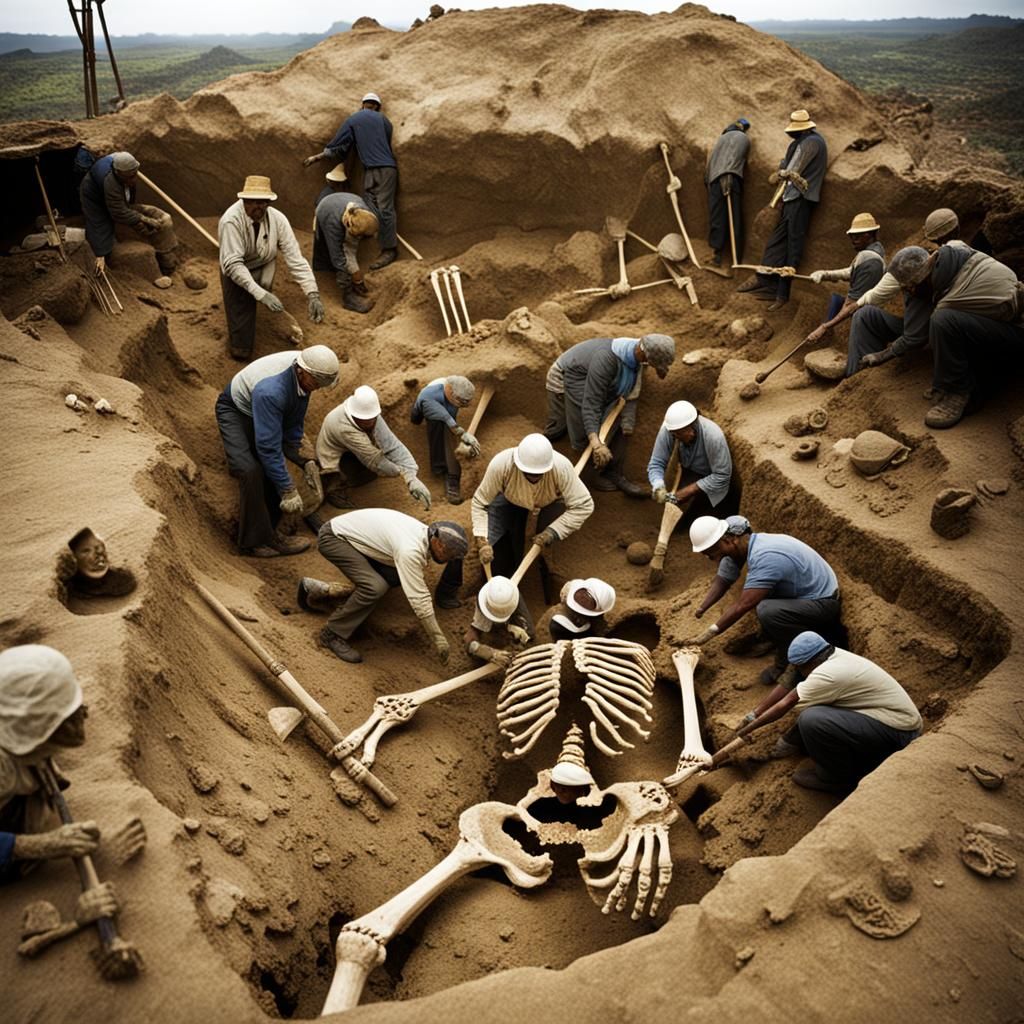 Archeologists Discover Giant Human Skeleton