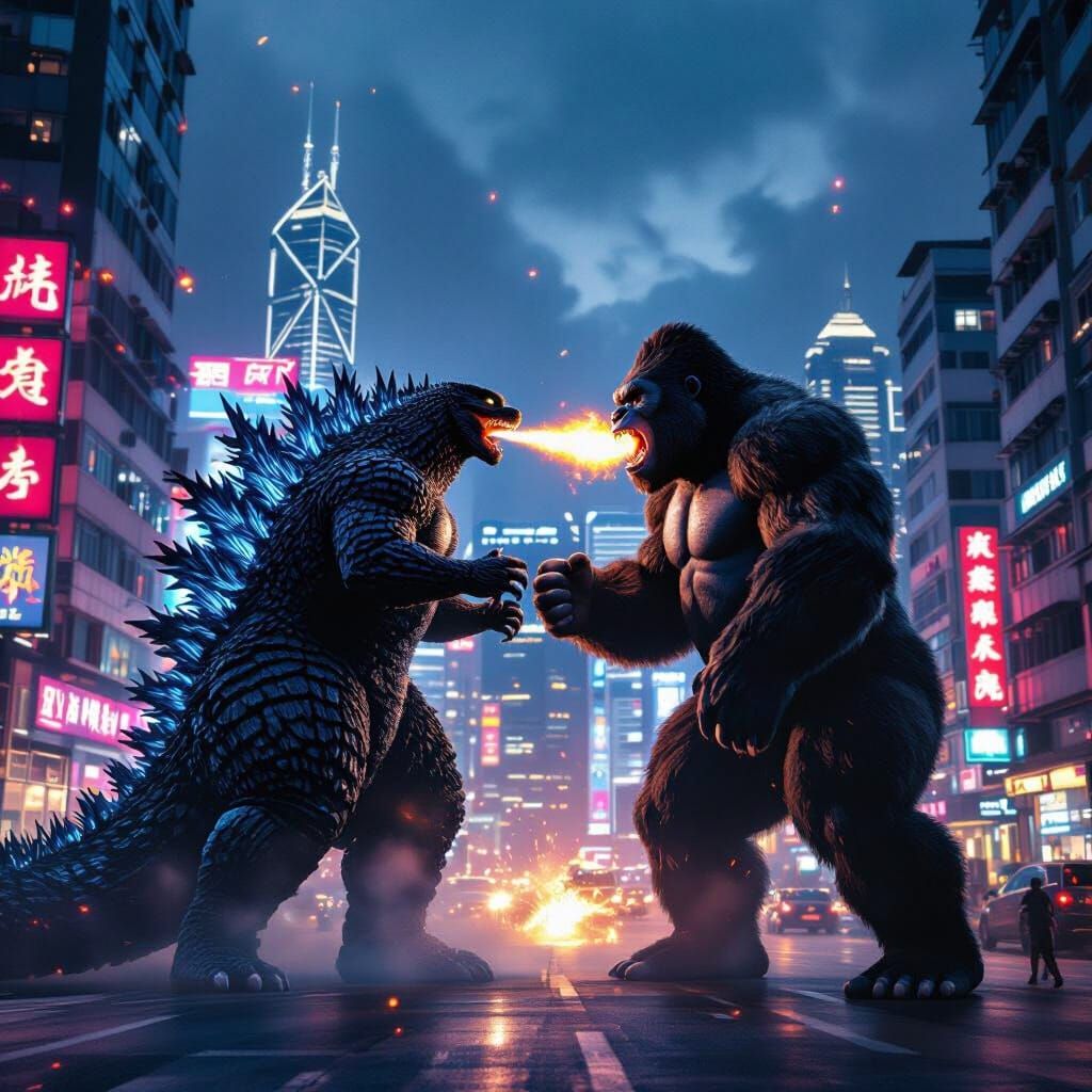 Godzilla vs. Kong: Epic Clash in Hong Kong