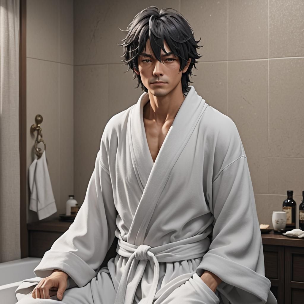 L Lawliet as an Old Man: 3D Anime Art