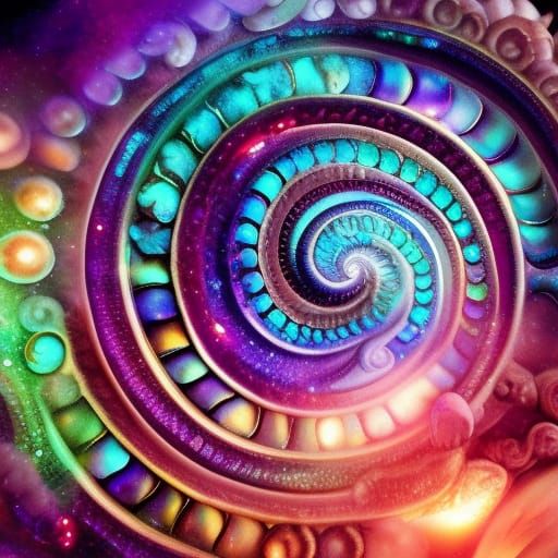 opalized Ammonites with rainbow accents