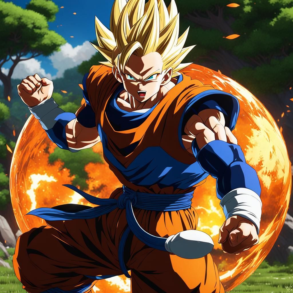 Dragon Ball Inspired 3D Anime Art