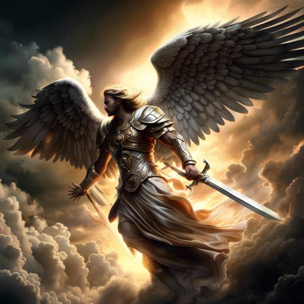 Epic Angel of Destruction Digital Painting