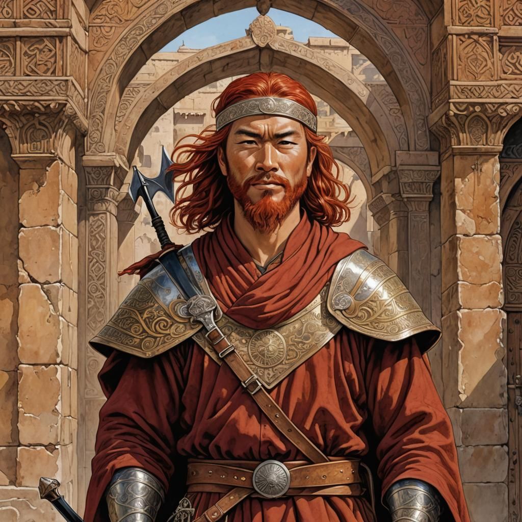 Mongol Warrior with Crossbow at Baghdad Gate