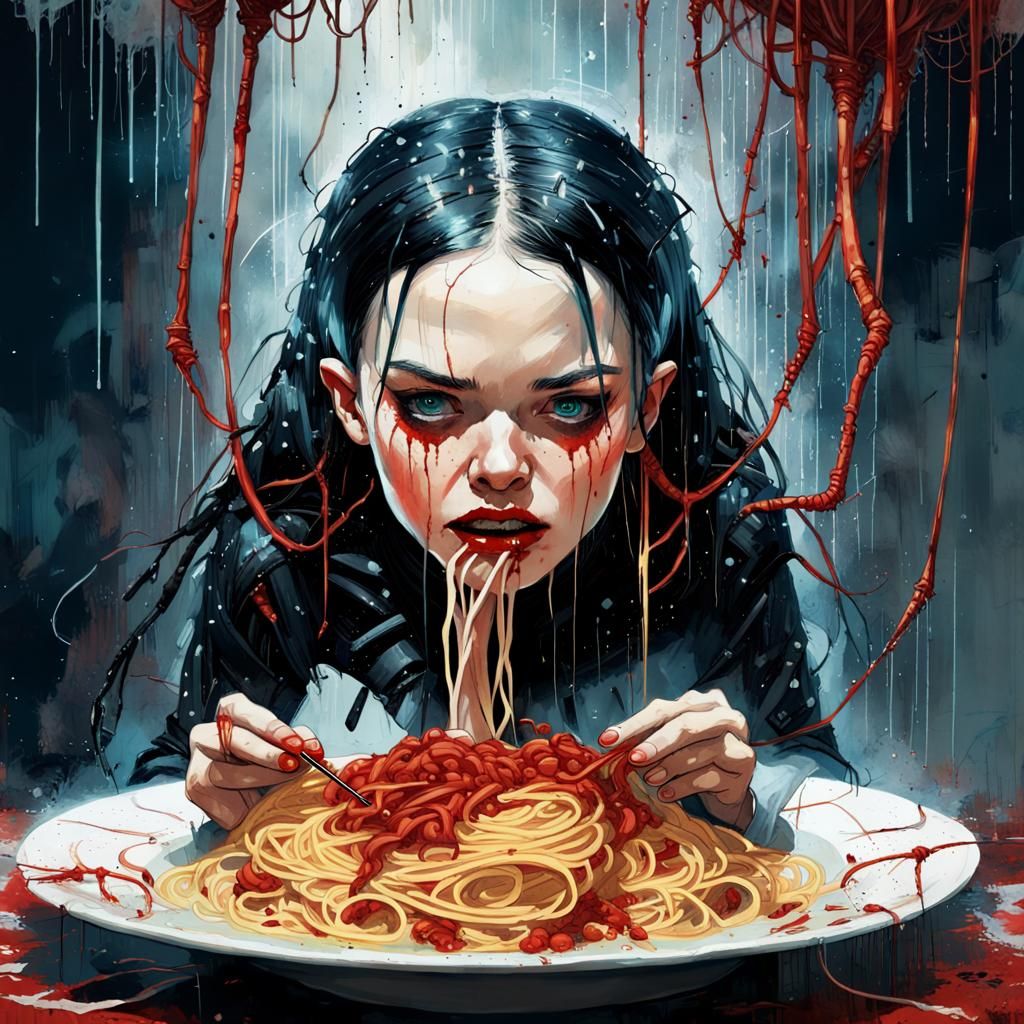 Wednesday Addams' Matrix Spaghetti Nightmare