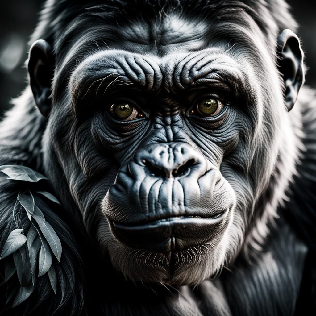 A gorilla portrait